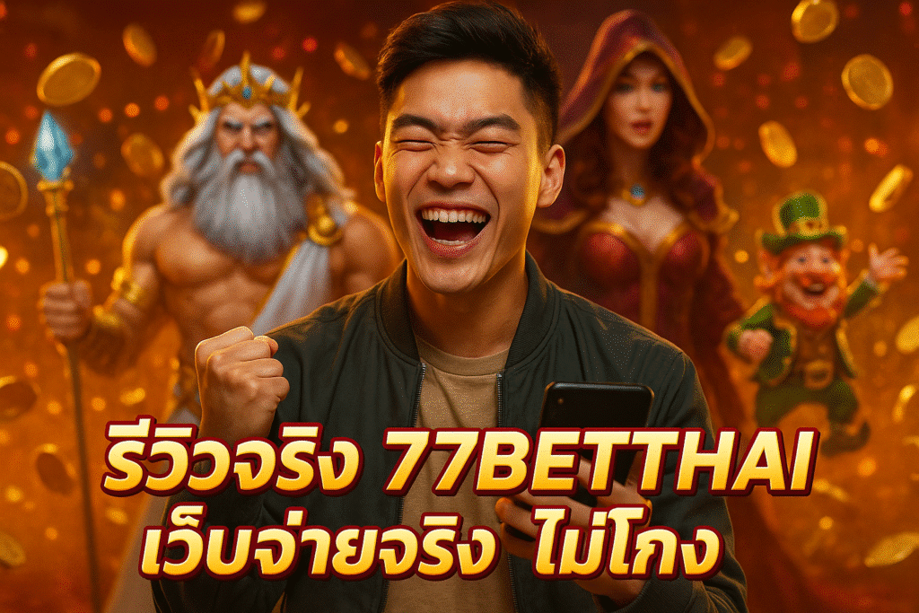 รีวิวจริง 77BETTHAI เว็บจ่ายจริง ไม่โกง