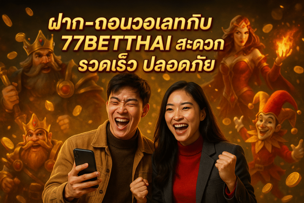 ฝาก-ถอนวอเลทกับ 77BETTHAI สะดวก รวดเร็ว ปลอดภัย