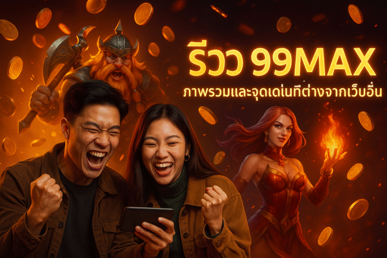 รีวิว 99MAX ภาพรวมและจุดเด่นที่ต่างจากเว็บอื่น